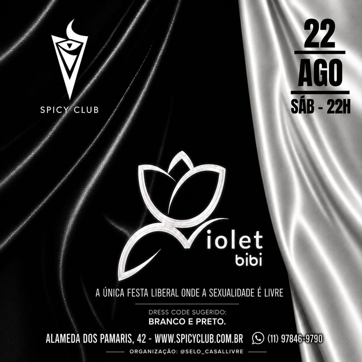 Violet BiBi Preto e Branco
